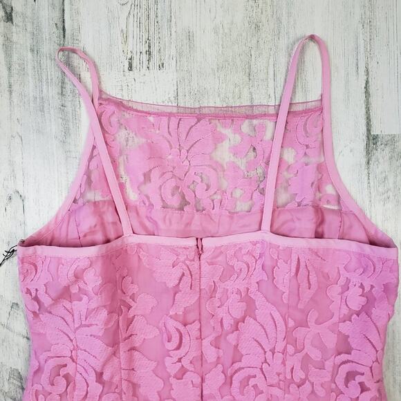 NWT Nanette Lepore Pink A-Line Mini Beach Breeze Petal Dress Women's Size 10 - Picture 7 of 11